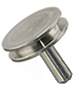 SEM pin stub Ø12.7 diameter top, standard pin, stainless steel AISI 316L