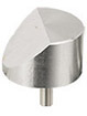 45 degree angled SEM pin stub Ø25.4 diameter standard pin, aluminium