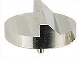 45/90 degree angled Zeiss pin stub Ø32mm diameter, short pin, aluminium