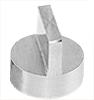 JEOL Probenteller, Ø 12,2 x 10 mm mit 2x 90°  Stufe, Aluminium