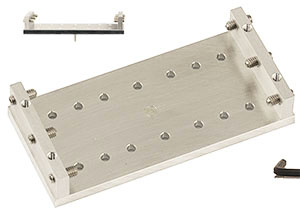 EM-Tec V80 versatile vise clamp sample holder for up to 80mm, pin