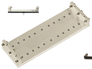 EM-Tec V120 versatile vise clamp sample holder for up to 120mm, pin