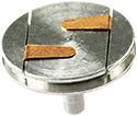 EM-Tec  LPS19 Low Profile S-Clip SEM sample holder, two standard clips  on a Ø19mm pin stub