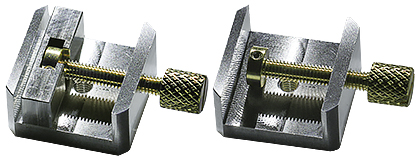 EM-Tec V14 kleiner Schraubstock Probenhalter mit abnehmbarer Backe, pin