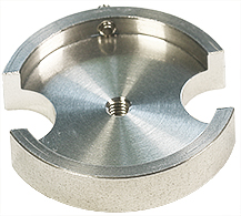 EM-Tec LPM30 low profile metallographic mount holder for Ø30mm / Ø1-1/4 inch mounts, pin