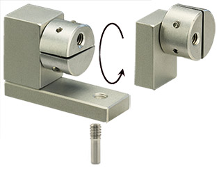 EM-Tec PH93 mini split mount vise clamp 90° Quick-Flip SEM sample holder kit, compatible with pin & M4