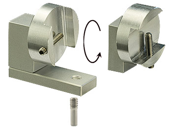 EM-Tec PH94 stub vise clamp 90° Quick-Flip SEM sample holder kit, compatible with pin & M4