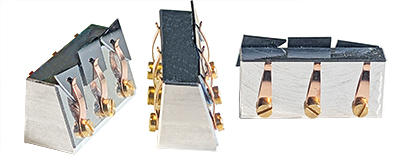 EM-Tec S-Clip sample holder with 3xS-Clip at 70° and 3xS-Clip at 90°, 33x12x15mm, M4