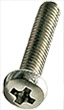 EM-Tec M2.5R set of phillips round head screws M2.5, stainless steel AISI 304:<br><br> 10 each M2.5 x 12mm