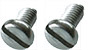 EM-Tec M4P set of slotted pan head screws M4, stainless steel AISI 304:<br><br> 10 each M4 x 6mm & 10 each M4 x 8mm