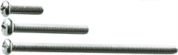 EM-Tec M4R set of phillips round head screws M4, stainless steel AISI 304:<br><br> 10 each M4 x 16mm, 10 each M4 x 35mm & 10 each M4 x 75mm