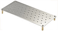EM-Tec Save-Storr 2 single perforated shelf with 30mm height, aluminium