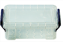 Micro-Tec SR20 really robust storage box, clear polypropylene, stackable 120x85x45mm, 0.2 ltr