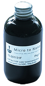 EM-Tec C30F flüssiger leitfähiger Kohlenstoffkleber auf Wasserbasis, Lösungsmittelfrei, 100 g Flasche