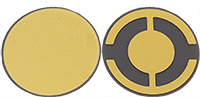 EM-Tec 6 Mhz / Ø14.0mm, Gold Electrode Quartz Crystals for thickness monitors/controllers