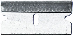 Micro-Tec CB-S standard sharp carbon steel single edge cutting blades, 0.23mm thickness