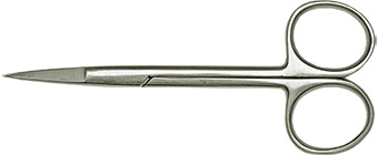52-004370.jpg EM-Tec F10 Iris scissors, fine sharp tips, straight, 100mm, 410 st. st.