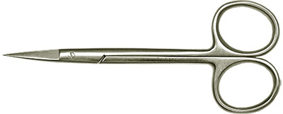 52-004372.jpg EM-Tec F12 Iris scissors, fine sharp tips, straight, 120mm, 410 st. st.