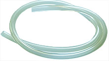 Silicone hose Ø6 x Ø12mm, thick walled, clear, per m lenght