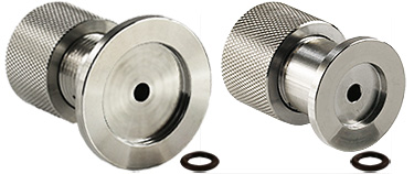 EM-Tec DN-KF manual vent valve, 304 stainless steel