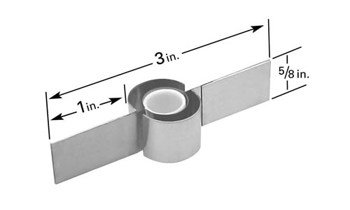 Shielded crucible heater CH-11 for crucibles C1 and C9, 76mm L x 16mm W, vertical leads, Tungsten