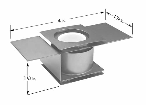 Shielded crucible heater CH-5 for crucible C5, 102mm L x 44mm W x 29mm H, Tungsten
