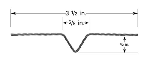 Point source loop filament P3, Tungsten
