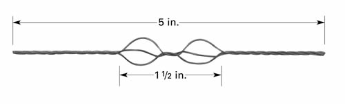 Point source loop filament P7, Tungsten
